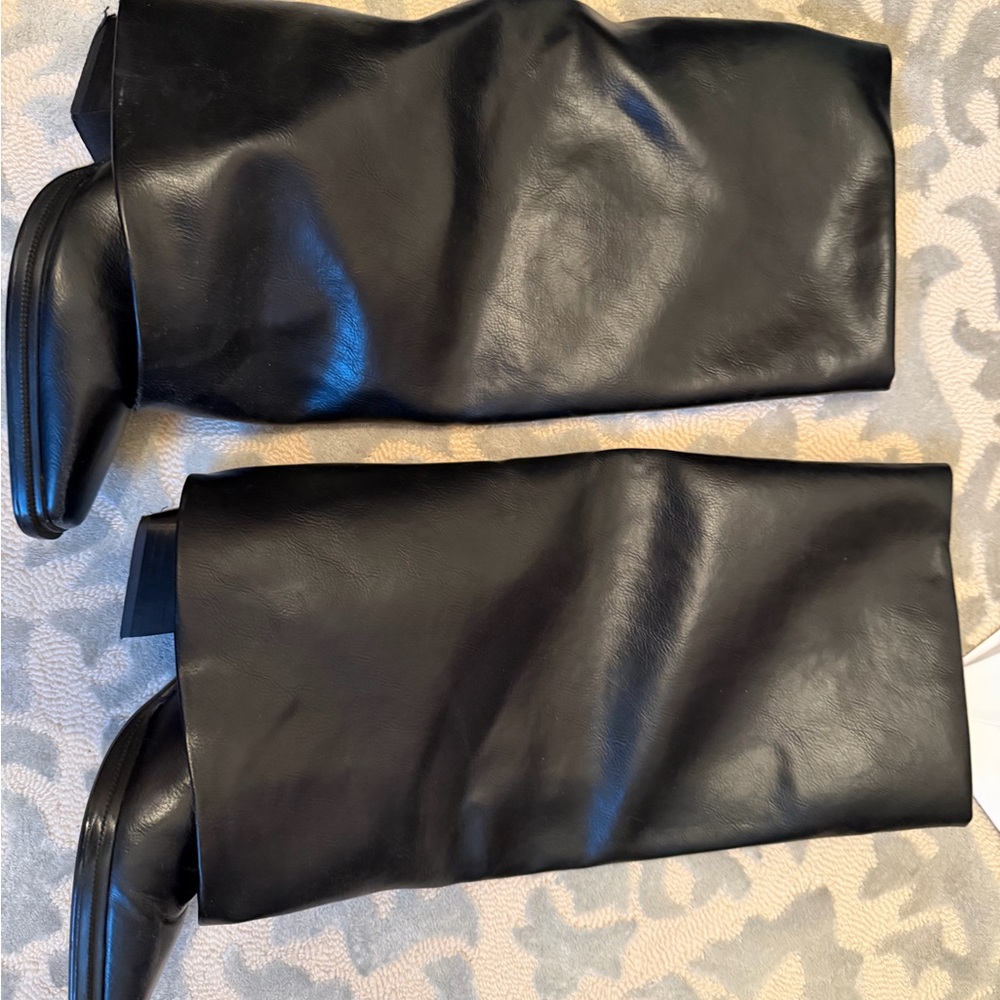 Zara Black Heeled Boots